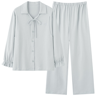 都市丽人纯棉月子服产后哺乳睡衣女款春秋季怀孕期孕妇家居服套装