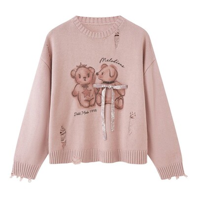 DIDDIMODA小狗毛衣/亲亲熊毛衣/半裙