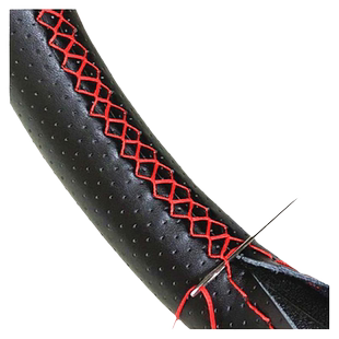 真皮手缝方向盘套防滑透气耐磨牛皮保护套男女四季通用汽车把套