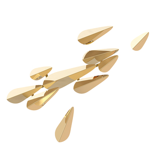 2026新款餐厅挂件创意轻奢不锈钢沙发背景装饰墙角墙面艺术装置