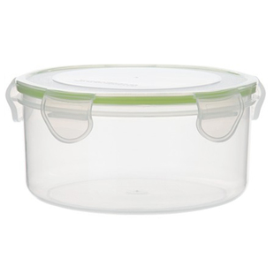 恒易达圆形食品级保鲜盒密封盒塑料汤饭盒便当盒可微波水果收纳盒