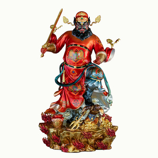 钟馗神像真身钟天师纯铜家居摆件坐钟馗赐福送福客厅桌面摆件