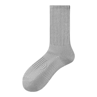 袜子男款纯棉毛巾底吸汗防臭长袜