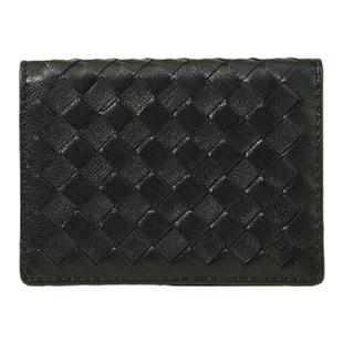 日韩复古风羊皮质感编织钱包大容量高级感软皮名片夹简约迷你卡包