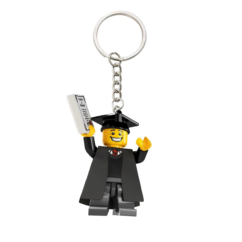 thumbnail for Fairy draw fun minifigure shark keychain school bag pendant chain student couple creative graduation gift toy