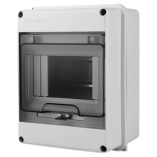 HT-5回路配电箱室外防水防雨空开盒家用明装塑料漏电保护盒小电箱