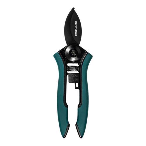 BerryBird特氟龙弯头花枝剪不锈钢刀片虹越园艺采花果迷你修枝剪