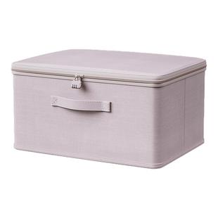 衣服收纳箱家用羽绒服带盖整理盒宿舍衣柜换季衣物分层折叠储物筐