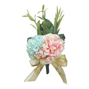 商务嘉宾胸花新款欧式结婚用品伴郎伴娘兄弟襟花新款油画色绣球花