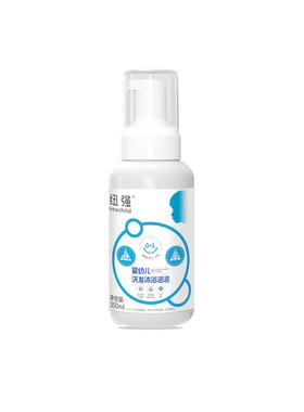 纽强婴儿洗护二合一无泪配方宝宝0-3岁洗发沐浴泡夏季适用350ml
