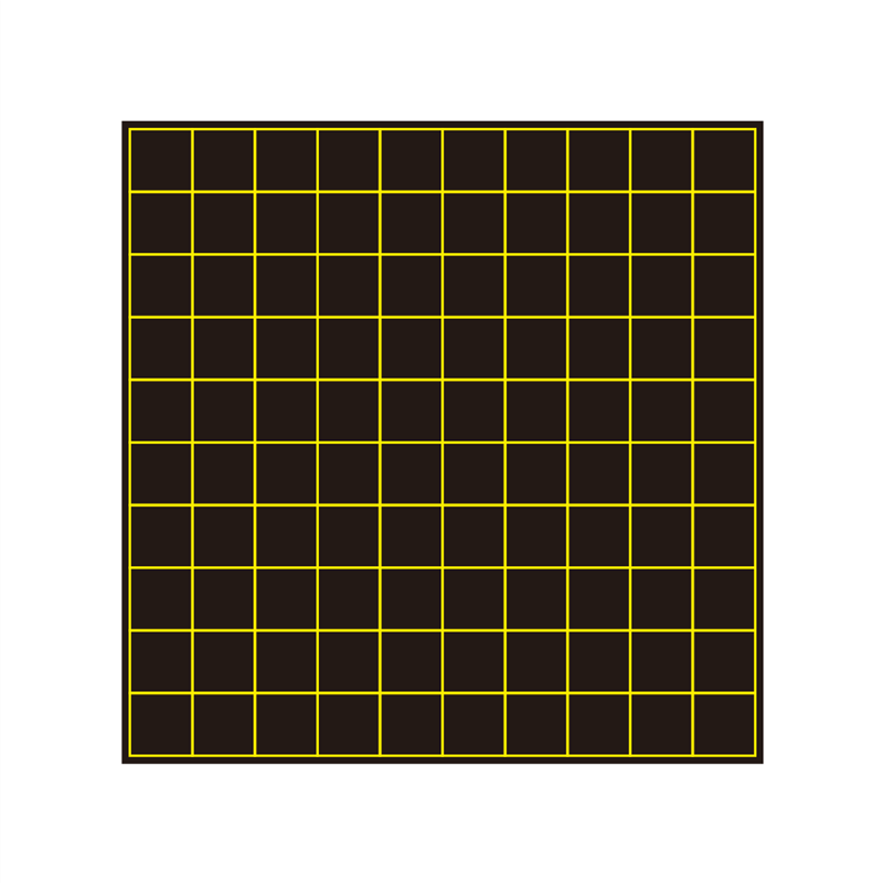 教学磁性大号1x1米小学数学百数图百数表黑板贴 低年级数字方格数位认识软磁贴书法作文格口字格练字格磁性贴