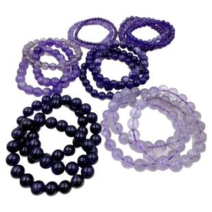 天然原石紫水晶手串招财转运手链男女款乌拉圭官方正品九紫离火