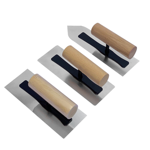 高弹不锈钢收光刀艺术漆批刀圆尖平角抹刀天鹅绒雅晶石微水泥工具