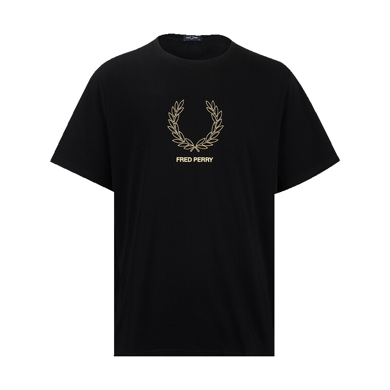 FREDPERRY套头全棉短袖T恤男