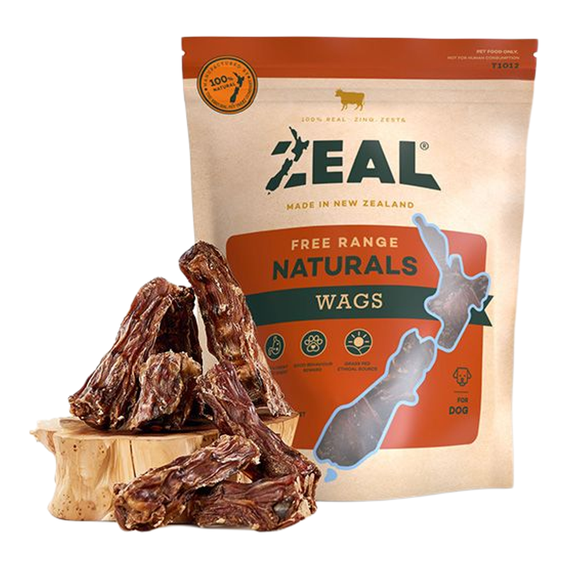 zeal牛肋骨牛尾骨狗零食磨牙棒