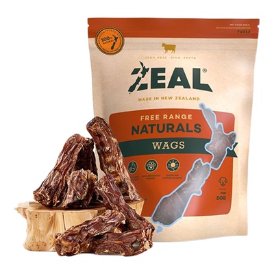 zeal牛肋骨牛尾骨狗零食磨牙棒