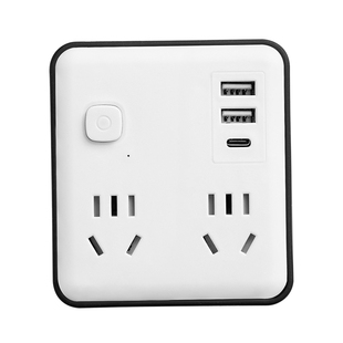 苏士赫尔摩 纤薄水立方86型多功能转换插座/多孔扩容方形扩展插座