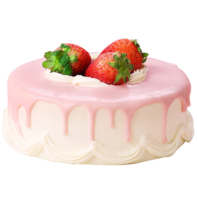 诺心草莓云霓水果慕斯生日蛋糕