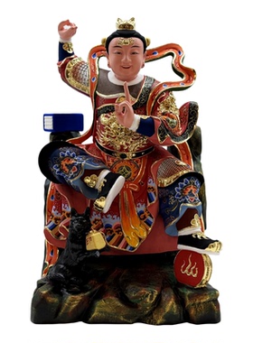 田都元帅神像香樟木雕戏曲戏神雷海青相公爷像梨园大总管田公元帅