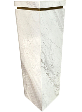 天然爵士白大理石底座别墅装饰