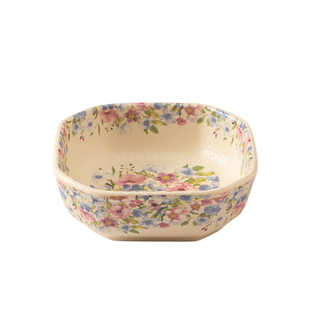 陶瓷田园风繁花凉菜碟调料味碟酱料碟小号酱油醋碟四方形小吃碟子