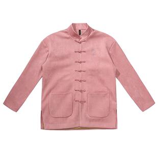 碧海潮生新款欢喜国潮粉唐装8色原创中国风复古外套