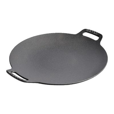 铸铁凹面鏊子家用烧烤盘韩式户外露营不粘锅铁板烧卡式炉烤肉盘