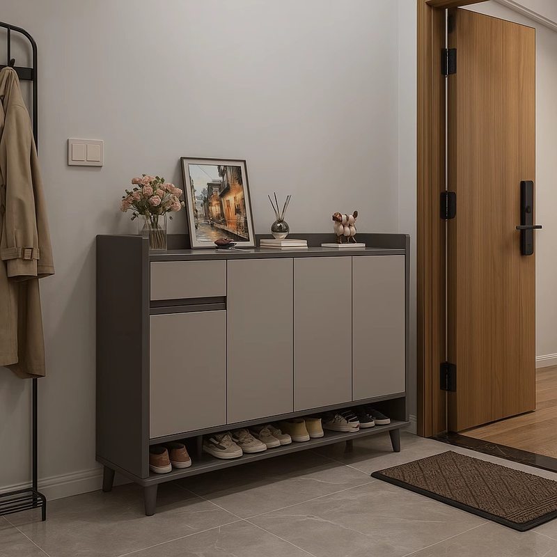 鞋柜家用门口2025新款入户一体大容量多层玄关款爆靠墙收纳柜室内