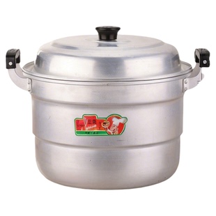 2026新款双层铝蒸锅家用熬煮汤圆纯铝汤锅加厚炖锅燃气灶通用