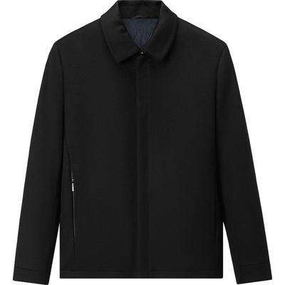 海澜之家纯羊毛翻领夹克加厚外套