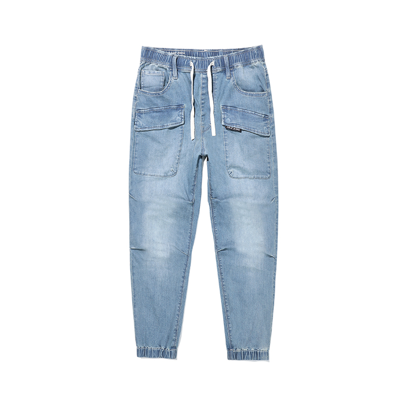 ABLE JEANS【工程師束腳滑板褲】新款男士寬松舒適工裝束腳牛仔褲