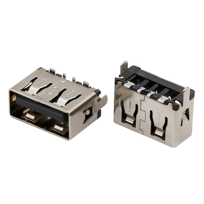 USB母座AF180度立贴8.8高 USB母头大电流 A母USB接口直边连接器