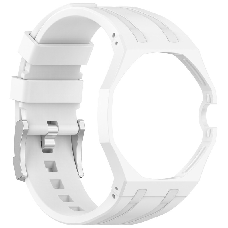 适用SwatchxAP怀表硅胶表带壳