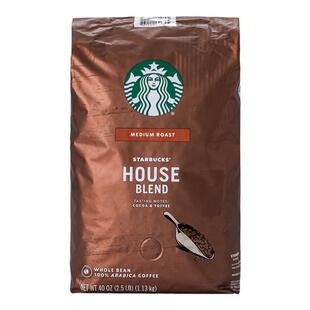 美国starbucks招牌星巴克黑咖啡豆House中度深度重度烘焙1.13kg
