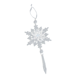 泓瀚圣诞装饰品透明亚克力挂件雪花片冰凌吊坠圣诞树装扮挂饰吊饰
