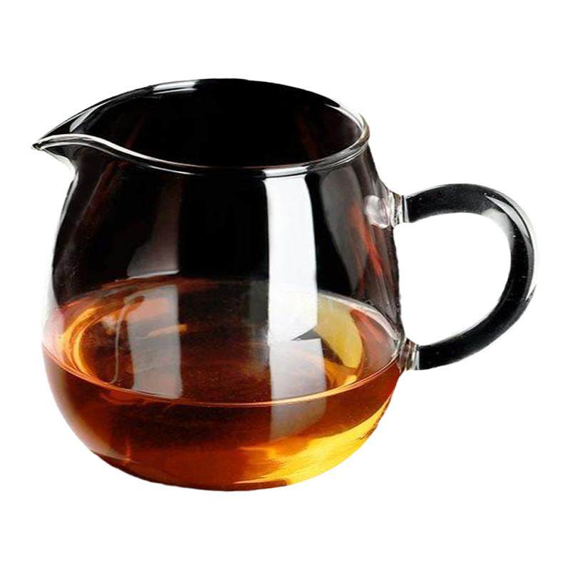 加厚玻璃公道杯功夫茶具耐热耐高温公道杯玻璃公杯纯手工制作明火