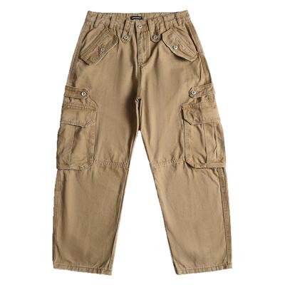 复古美式RL战术口袋工装休闲长裤