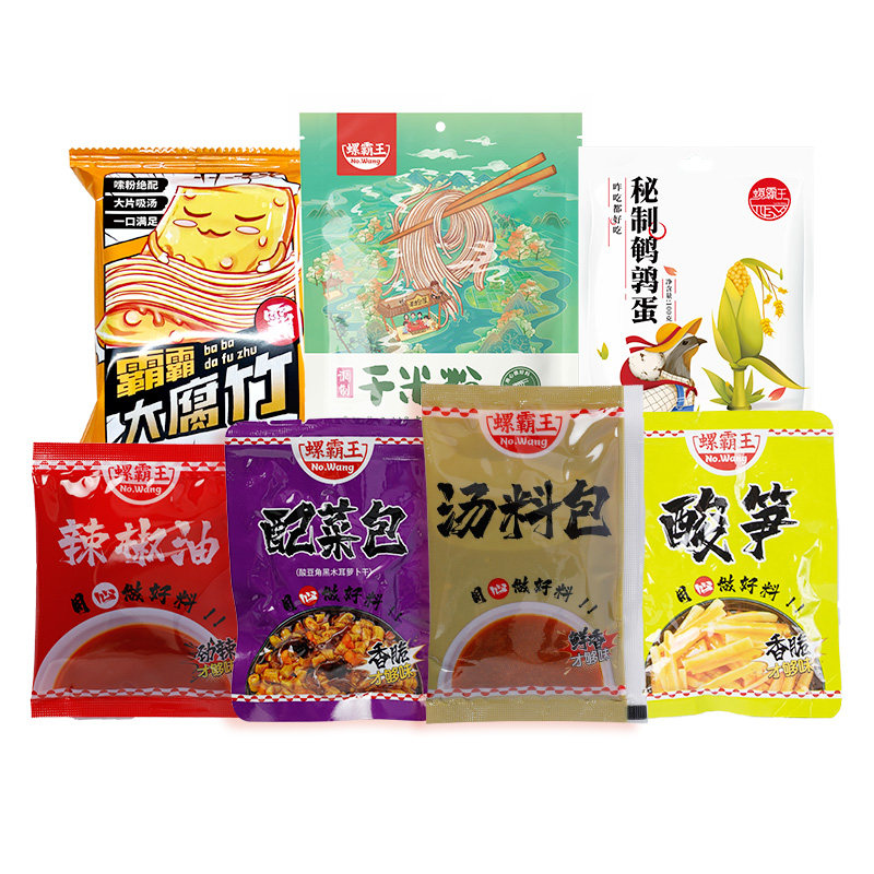 螺霸王螺蛳粉汤底包正宗配料汤底辣椒油酸笋酸豆角腐竹即食调料包
