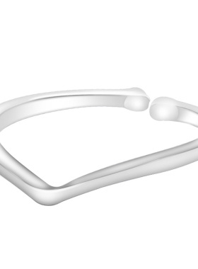 原创设计风纯银开口可调节尾戒