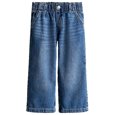 HM2025年秋季新款童装儿童女童阔腿纸袋牛仔裤1228834