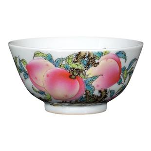 钟家窑景德镇手工九桃五福寿桃主人杯单杯高端珐琅彩茶具办公室杯