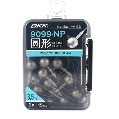 bkk圆形细钩条防挂底铅头钩