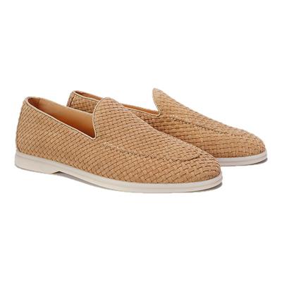 编织牛皮软底乐福鞋chioryn青润