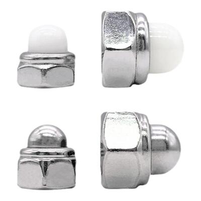 304不锈钢din986尼龙自锁球盖型