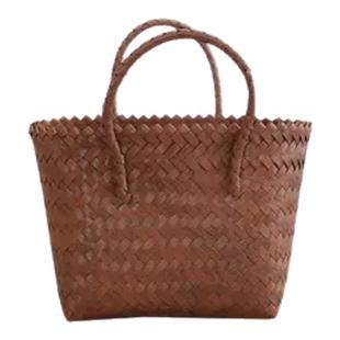 新年彩色编织手提篮生日满月结婚伴手礼收纳礼篮复古菜篮子包礼篮