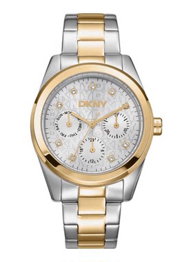 海外代购DKNY/唐可娜儿女士手表欧美腕表星期显示计时功能