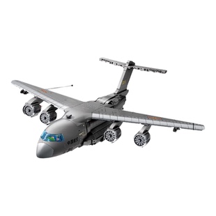 运20大型运输机军事飞机模型高难度积木适用乐高男孩拼装益智玩具