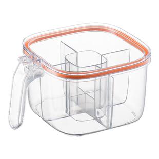 双枪调料盒一体多格盐罐轻奢家用厨房高端新款调料收纳盒调味料罐