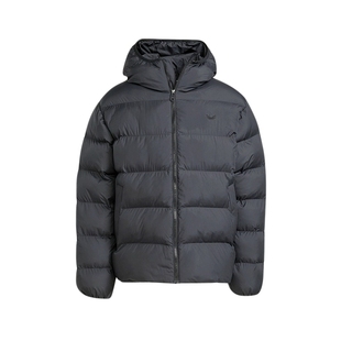 adidas阿迪达斯三叶草冬季新款保暖运动面包服男子短棉服 JX4123