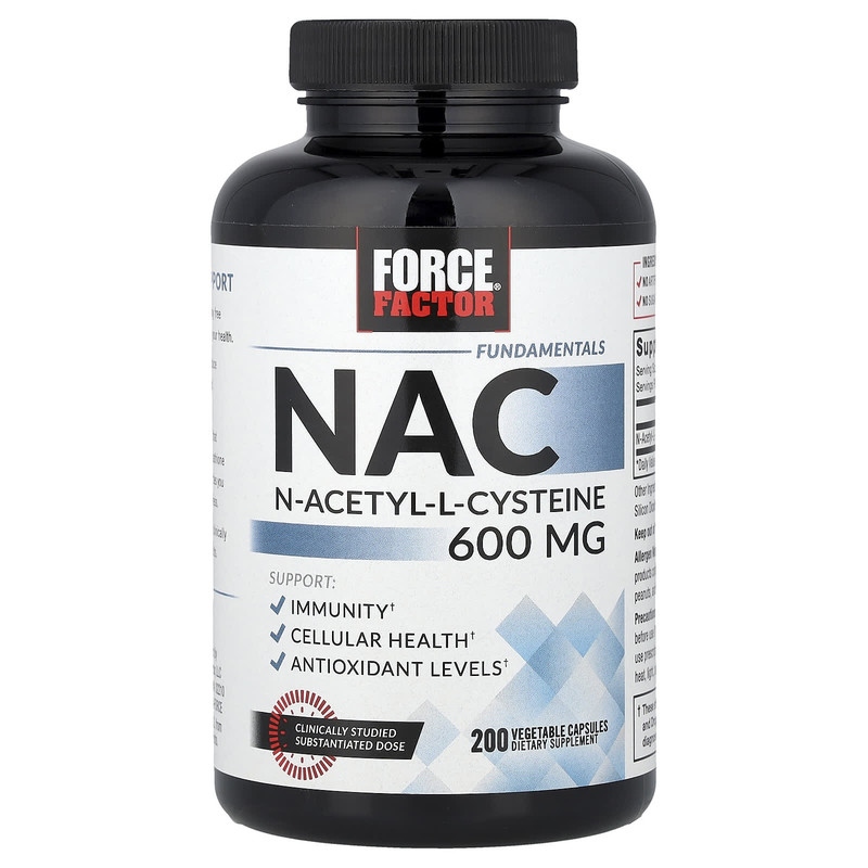 ForceFactor基本N-乙酰-L-半胱氨酸NAC自由基抵御肝脏健康活力帮